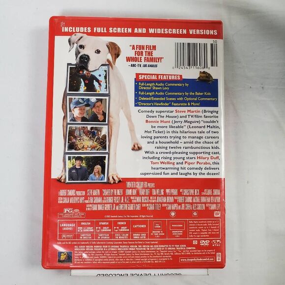 Cheaper by the Dozen DVD (Steve Martin, Family Comedy Standard Edition) - Picture 3 of 3
